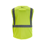 48-73-5111, 48-73-5112, 48-73-5113, 48-73-5114 - Class 2 High Visibility Yellow Mesh Safety Vest - L/XL