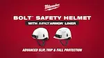 BOLT Safety Helmet with IMPACT ARMOR Liner